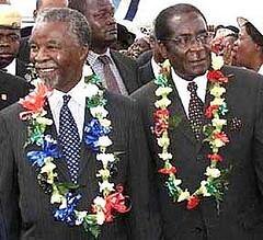 Robert Mugabe and Thabo Mbek